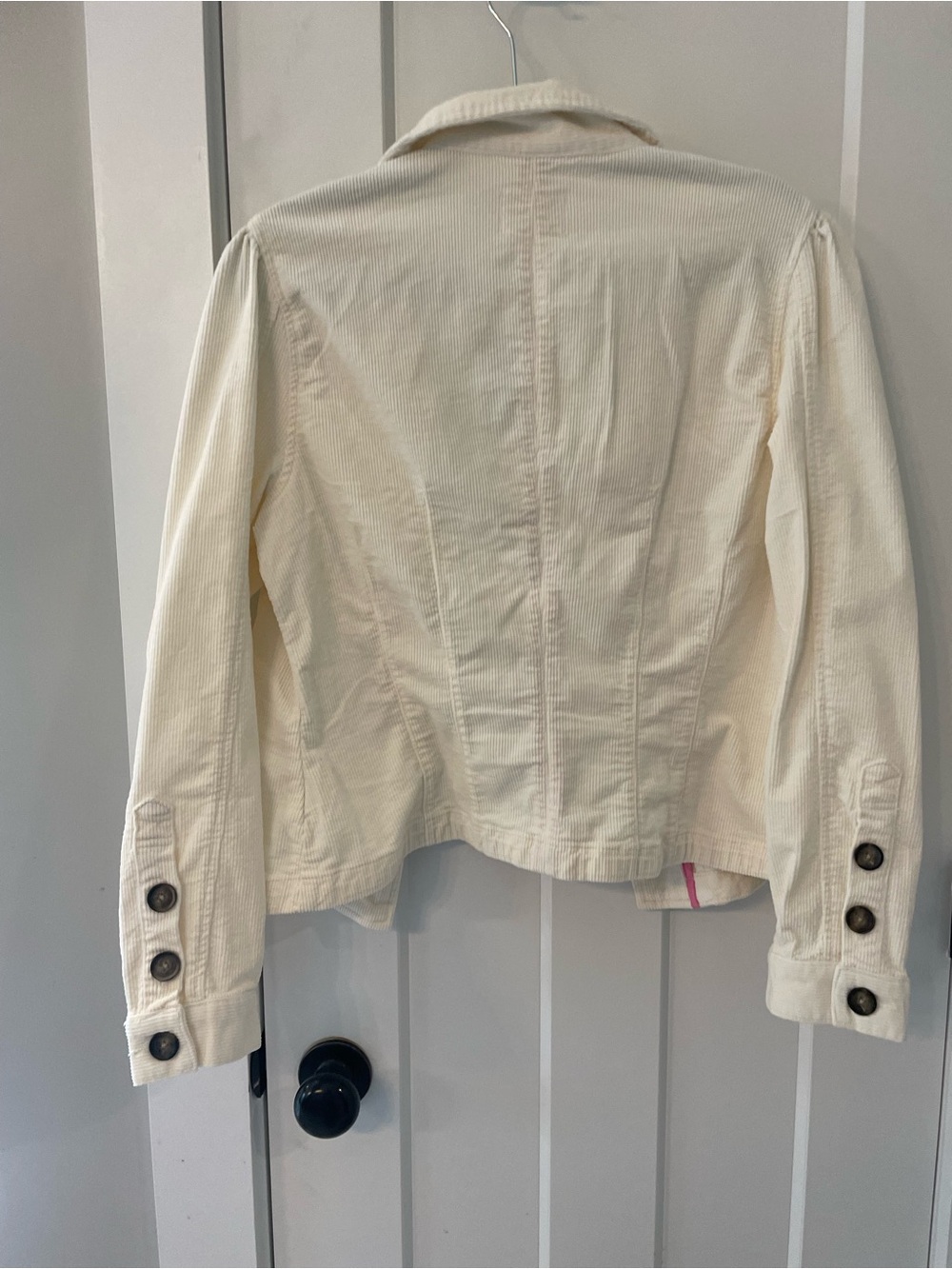 Kut from the Kloth Cream Corduroy Button-Front Jacket - Picture 3 of 3